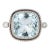 14k Gold Ring With 4.25ct Aquamarine & Diamonds Size 6.5 For Sale