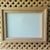 Wood Vintage Raw Wood Lattice Framed Floral Oil Painting by L. Tunnell Ooak Cottage For Sale - Image 7 of 18