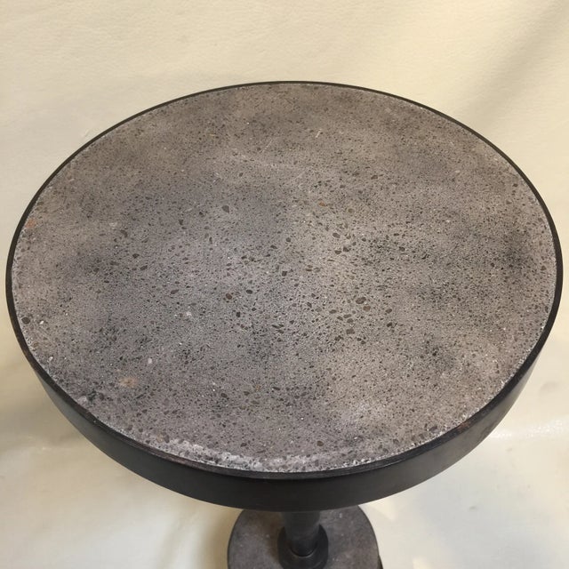 Contemporary Industrial Concrete Side Table For Sale - Image 3 of 6