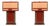 Art Deco Cut Glass Table Lamps, 1990, Set of 2 For Sale