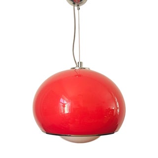 Large Mid-Century Modern Pendant Light by Guzzini for Meblo, 1970s For Sale