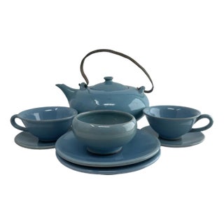 Tea Service by Josef Höhler, Set of 8 For Sale