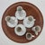 Mid 20th Century Lagardo Tackett White Porcelain Espresso Demitasse Cups, Set of 6 For Sale - Image 10 of 12