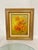 Original 1970s oil painting featuring a cluster of orange poppies. Original wooden frame with gild paint. Condition:...