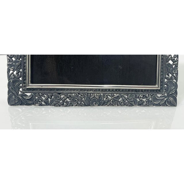 Indonesian Silver Yogya Picture Frame, 1930s For Sale - Image 6 of 7