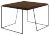 Grão #2 Coffee Table in Dark Cork with Black Legs by Mendes Macedo for Galula For Sale