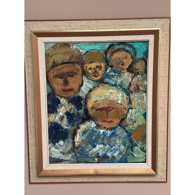 Gösta Falck, Sitting Child, 1960s, Oil on Canvas, Framed For Sale - Image 16 of 18