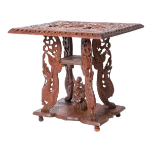 Anglo Indian Carved Wood Stand or Table