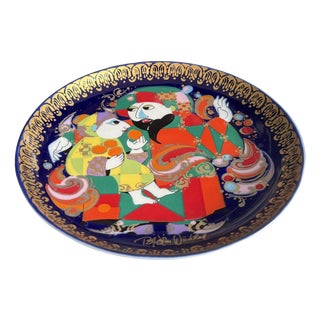 Aladdin Meets the Wizard Collector's Plate by Bjørn Wiinblad for Rosenthal, Germany, 1970s For Sale