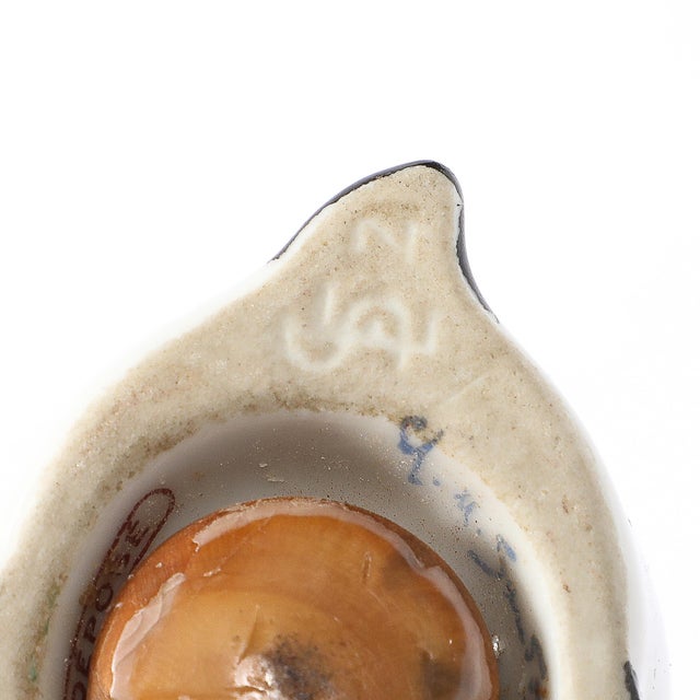 Art Deco Porcelain Bunny Salt Shaker Signed by Marcel Sandoz for Limoges For Sale - Image 11 of 12