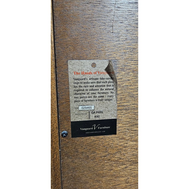 Vanguard Furniture Julious Cabinet Tallboy/Secretary Desk For Sale - Image 13 of 14