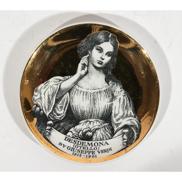 Piero Fornasetti "Melodramma" Ceramic Coasters: A Series of Dramatic Opera Characters For Sale - Image 11 of 11