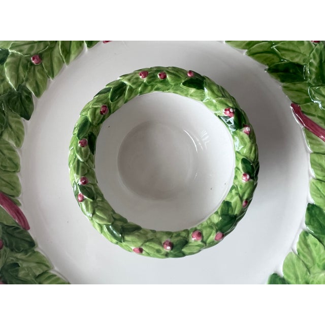 2000 - 2009 The Mane Lion-Italian Serving/Chip & Dip Platter For Sale - Image 5 of 8
