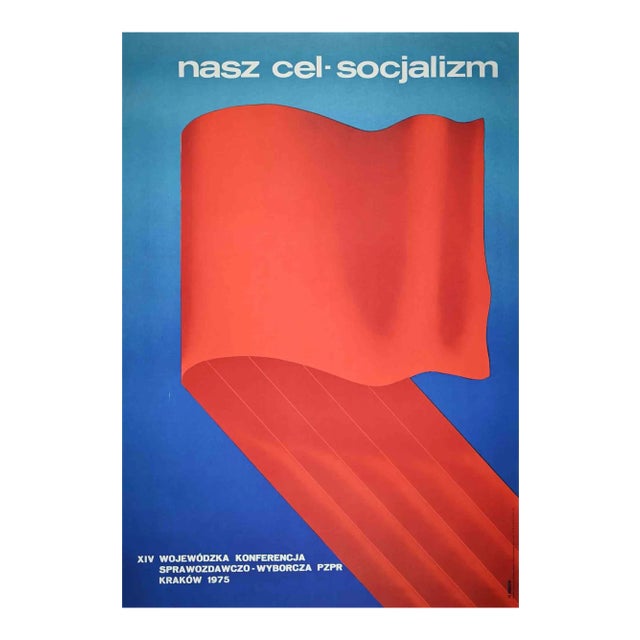Conference on Socialism, Original Offset Print, 1975 For Sale