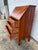 Brown Vintage Maple Drop-Front Secretary Desk With Three Drawers For Sale - Image 8 of 12