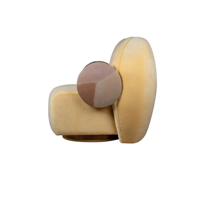 Contemporary La Voix Armchair by Malabar For Sale - Image 3 of 12