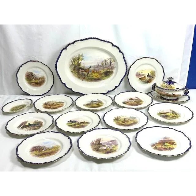 An unbelievable discovery! This Extremely Rare 127-Year-Old Set of Exquisite Antique Royal Worcester 1898 Game Bird Plates...