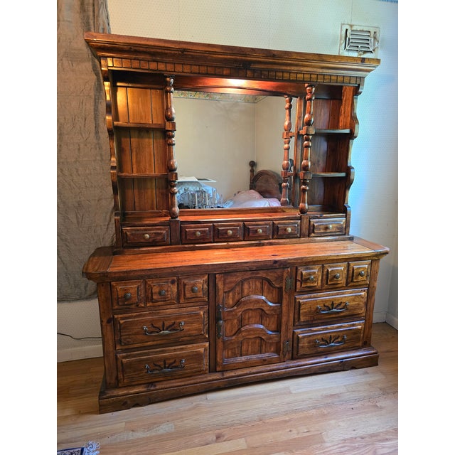Vintage Mid Century Ethan Allen Style Designer Dresser For Sale In Boston - Image 6 of 11