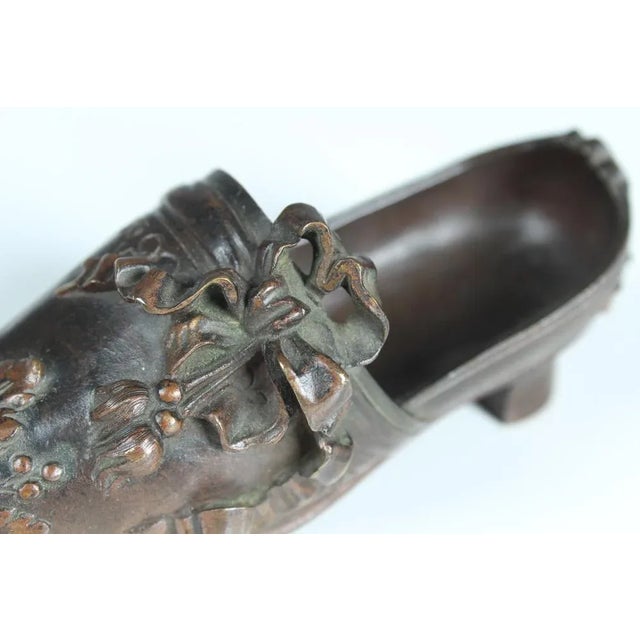 Antique Bronze Shoe-Shaped Jewelry Tray, France, Late 19th Century For Sale - Image 3 of 8