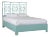 Tulum Platform Bed Queen, Turquoise For Sale