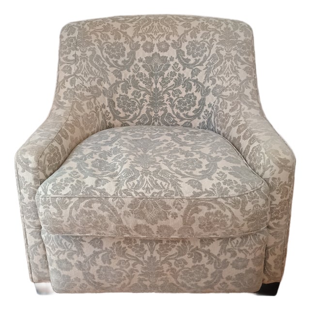 Baker Furniture Company Slope Arm Club Chair #4 For Sale