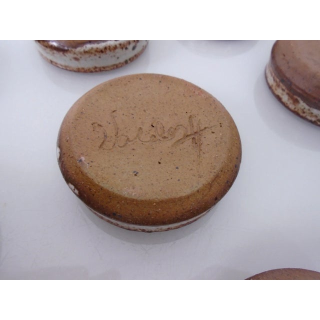 Danish Studio Ceramic Bowls by Jim & Henny Waldorff for Svaneke, 1960s, Set of 9 For Sale - Image 10 of 13