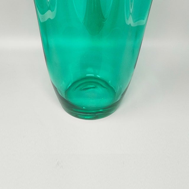 Green Murano Glass Fazzoletto Vase from Michielotto, Italy, 1970s For Sale - Image 7 of 8