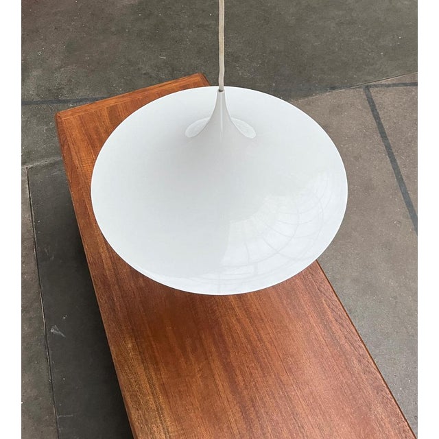 Mid-Century Space Age Semi Pendant Lamp by Bondrup & Thorup for Egoluce, Italy, 1970s For Sale - Image 4 of 18