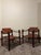 Vintage 1920s Roorkee Safari Chairs Set of 4 Brown Leather & Wood, Handmade For Sale - Image 6 of 12