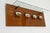 Wall-Mounted Coat Rack with Glass Shelf and Brass Accessories, 1960s For Sale - Image 6 of 13