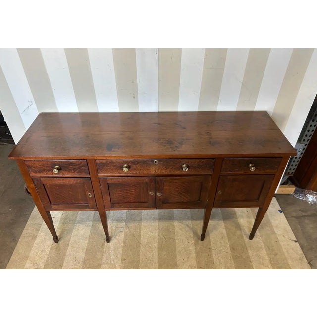 American Gorgeous Late 18th-Early 19th Century Inlaid Virginia Walnut Sideboard For Sale - Image 3 of 9
