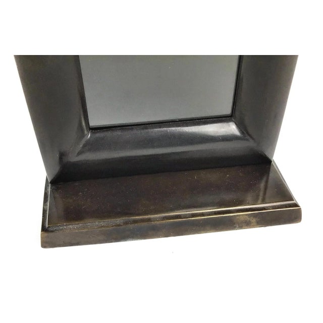 1920s Art Deco Era Hand Formed Solid Bronze Photo Frame For Sale In Portland, ME - Image 6 of 8