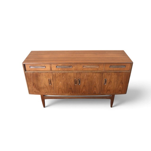 Mid 20th Century G Plan "Fresco" Small Teak + Afromosia Credenza For Sale - Image 5 of 7