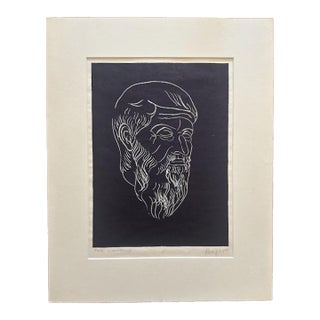 Vintage Lithograph, Unframed by Beniamino Benevenuto Bufano For Sale