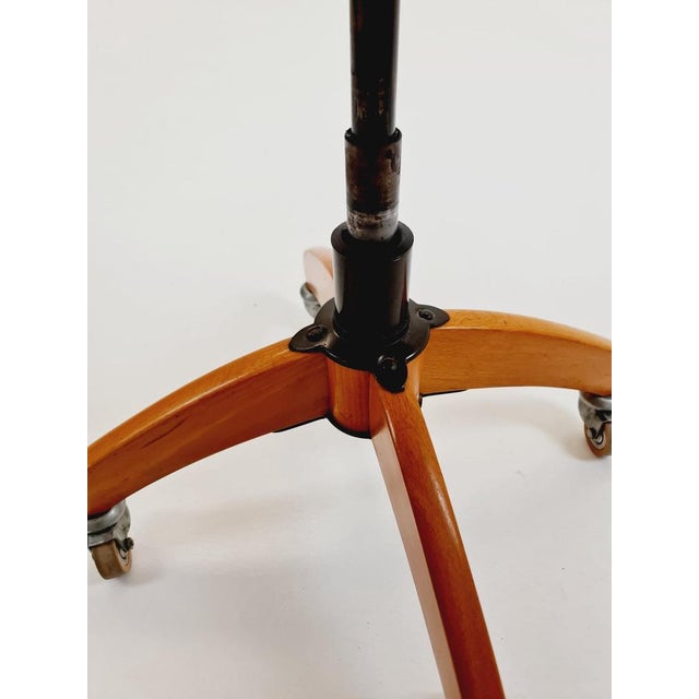 Wood Vintage Bauhaus Swivel Office Chair in Wood by Böhler, 1940s For Sale - Image 7 of 11