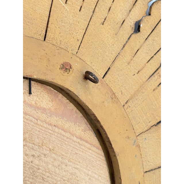French Gilt Sunburst or Starburst Mirror (Diameter 31) For Sale - Image 10 of 10