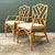 Vintage Coastal Chinese Chippendale Rattan Armchairs – A Pair For Sale - Image 10 of 12