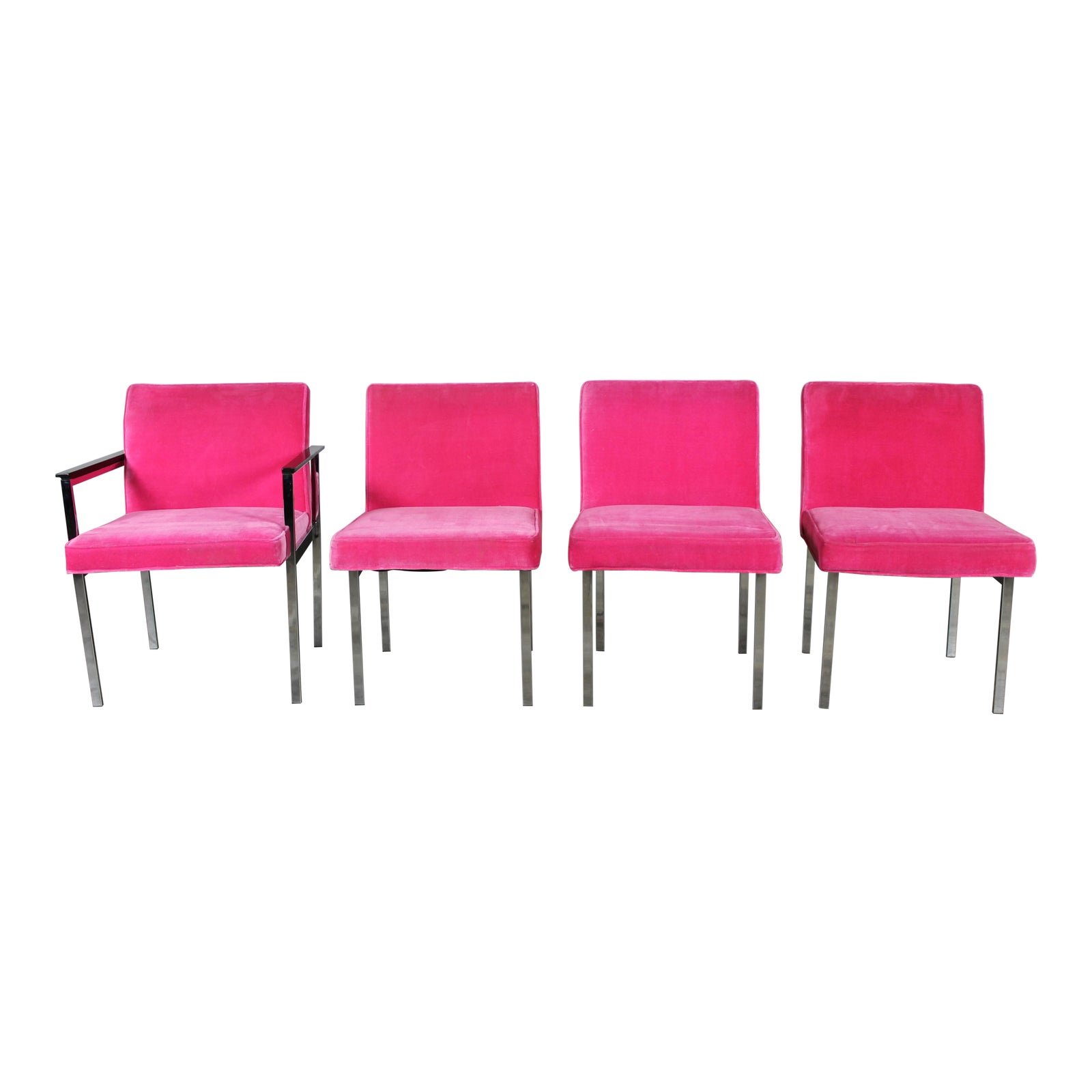 Vintage American of Martinsville Mid Century Modern Hot Pink