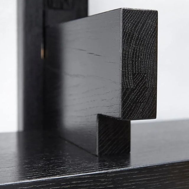 Not Yet Made - Made To Order Special Black Edition Wall-Mounted B17 Book Shelve by Pierre Chapo for Chapo Creation For Sale - Image 5 of 18