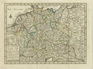 Antique Map of the German Empire by Keizer & De Lat, 1788