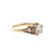 Mid 20th Century Antique 14k Two Tone Gold Diamond Ring, Size 6.25 For Sale - Image 5 of 10