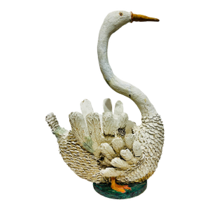 Early 20th Century Whimsical Folk Art Swan Sculpture