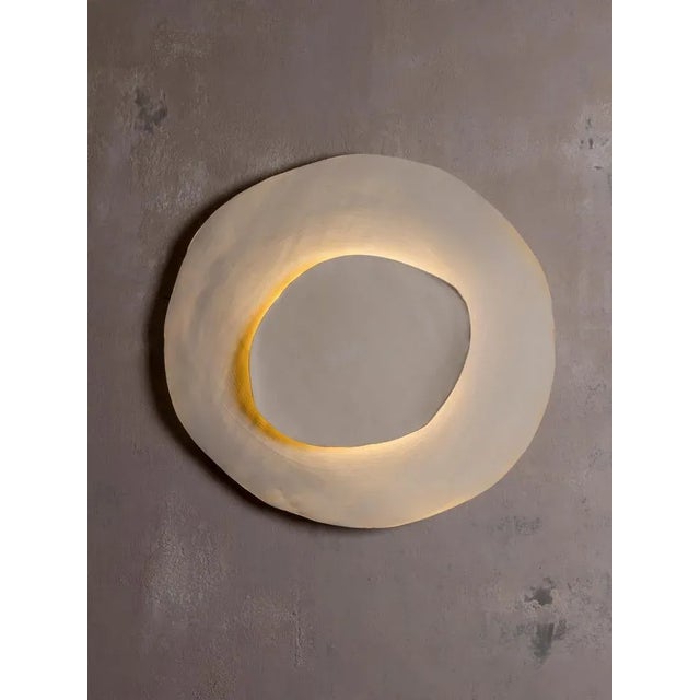 Silk #17 wall light by margaux leycuras one of a kind. Signed and numbered. Dimensions: ø 51 x h 56 cm. Material: ceramic,...