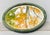 Folk Art Vintage 1930s Beveled Oval Mirror Hand Painted Naive Folk Art Frame For Sale - Image 3 of 12