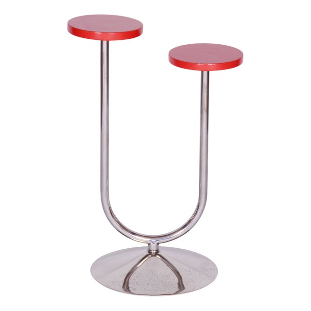 Bauhaus Chrome Flower Stand attributed to Robert Slezak, 1930s For Sale