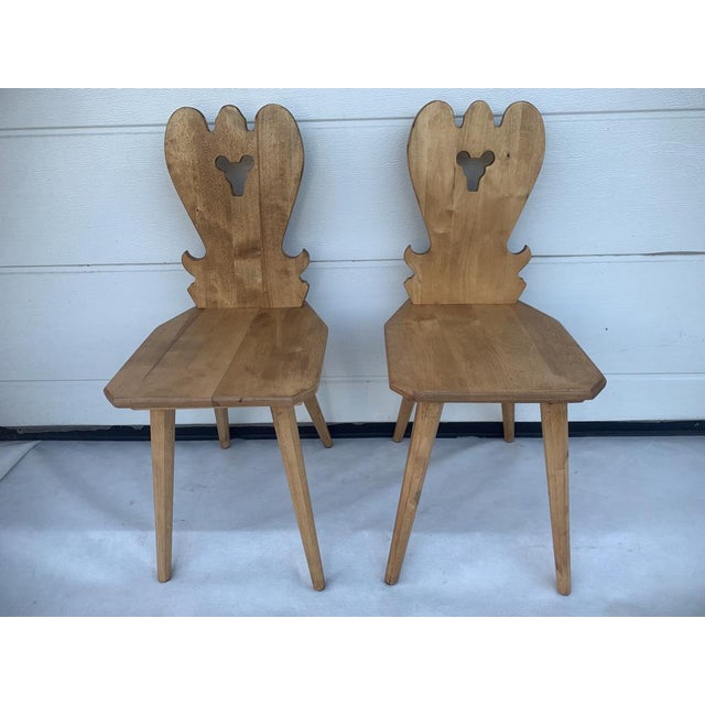 Set of Cherrywood Chairs, 1970s For Sale - Image 10 of 17
