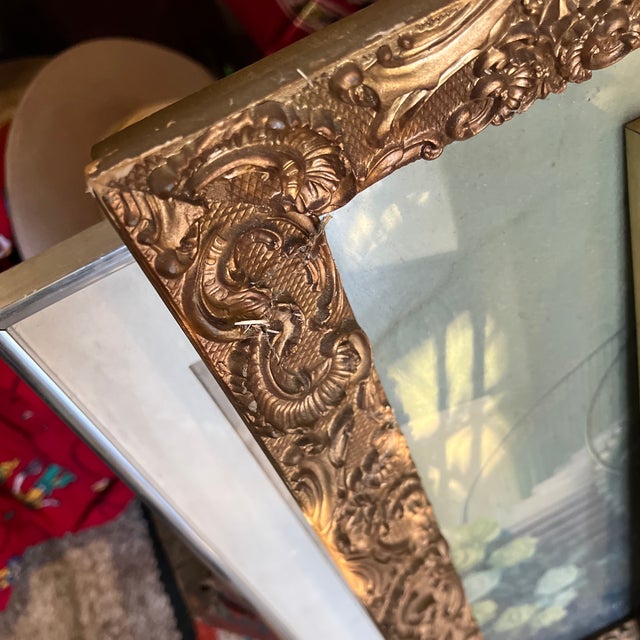 Gold Framed Vintage Print of Women and Piano For Sale In Atlanta - Image 6 of 7