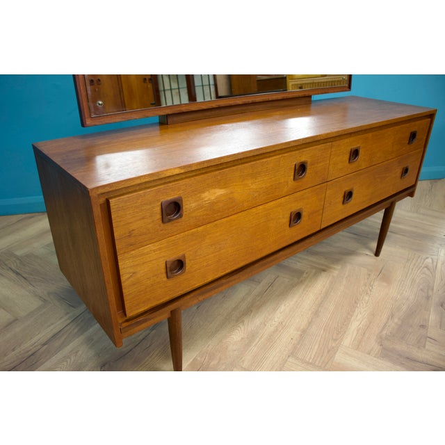 1960s Teak Dressing Table or Chest from Wrighton, 1960s For Sale - Image 5 of 9