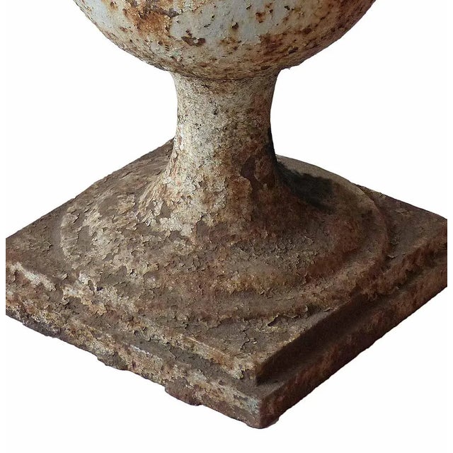 Traditional Garden Urn - Antique Cast Iron For Sale - Image 3 of 6