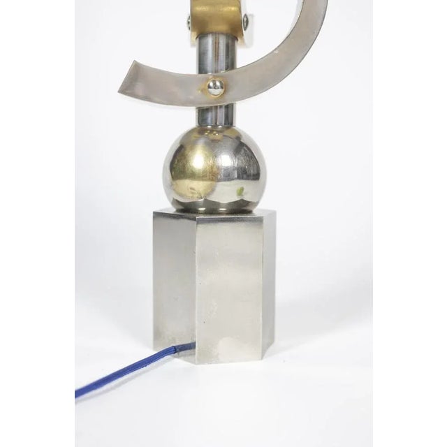 1970s Sculptural Lamp in Chromed Metal, 1970s For Sale - Image 5 of 7